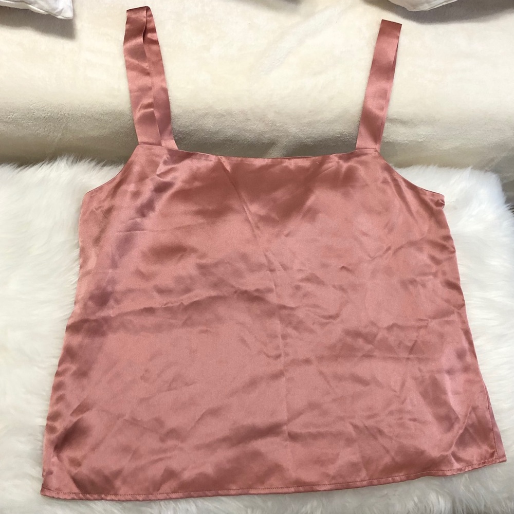 Reformation Sleeveless Silk Top